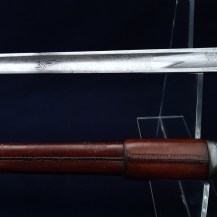 British 1895 Pattern Infantry Officers Sword with Pre Regulation Field Scabbard 09